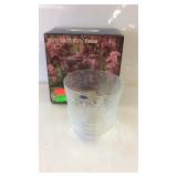 Finland glass dish with box, Nuutajarvi Fauna,