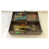 Small household tool box with a little misc tools