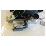 Cameras, Sony handyman, and finepix camera in