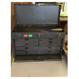 Metal portable machinist type tool box