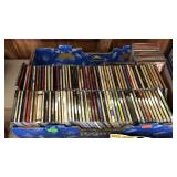 Box collection of music CDS from various artists