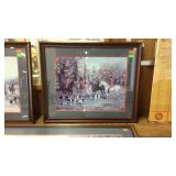 Framed wall decor English Hunt Scene Print 28w x