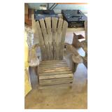 Adirondack outdoor all wooden lawn chair, in nice