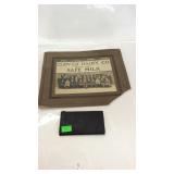 Misc - Clover Dairy Co photo, and leather wallet,