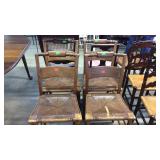 Set of 4 Chairs, these early dining chairs with