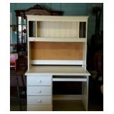 Modern work station desk, in modern white wash
