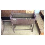 Wicker plant stand, floor style standing brown