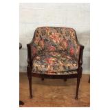 Accent Chair, here is a nice floral tapestry