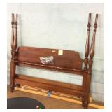 Pennsylvania House Bed, mahogany finial post full