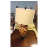 Home Decor Table Lamp, floral ceramic decor base