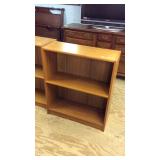 Modern Teakwood Bookcase, 2 shelves for storage,