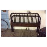 Early Ginny Lind style Bed full size with set of