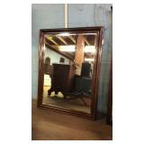 Mahogany Wall Mirror, nice deep well frame type