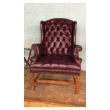 Lovely Wing back Chair with matching Ottoman,