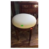 Vanity Stool nice carved skirt on leg base with