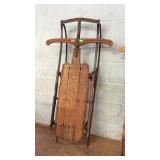 Vintage Runner Snow Sled, youth size at 44" long