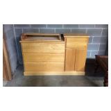 Maple Baby changing dresser combo with flip out