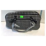 Estée Lauder black and white purse