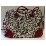 Cheetah print weekender bag