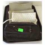 Tray of makeup bags