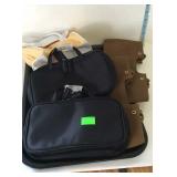 Tray of makeup bags
