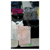 Six ladies blouses, size large- Ann Taylor, DKNY,