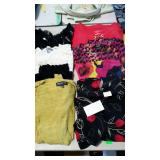 Ladies clothing - three dresses, shirts, and