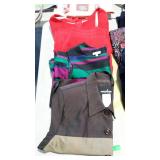 Ladies work clothes jacket 12, shirt large, and