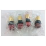 Four Chanel lipsticks