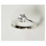 Sterling Silver Cubic Zirconia Ring