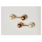 Reversible Freshwater Pearl & Copper Ball