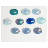 10 Genuine Opal Triplet (10.00ct) Gemstones