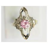 Sterling Silver Pink Cubic Zirconia (approx.