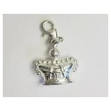 Sterling Silver (approx 1.80g) Crown Shape