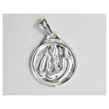 Sterling Silver Arabic Word (approx 2.13g)