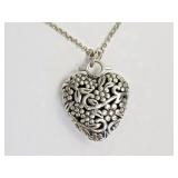 Sterling Silver (approx 10.00g) Heart Shape