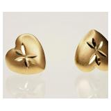 14kt Yellow Gold (approx 0.20g) Heart-shaped