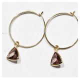 14kt Yellow Gold Rare Color Changing Garnet