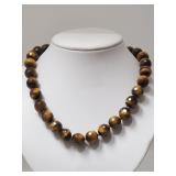 Sterling Silver Clasp Tiger Eye (approx 105.02g)