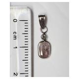14kt White Gold Pink Diamond (0.64ct) & White