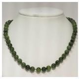 Nephrite Jade Bead & Cubic Magnetic Clasp (approx