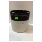 Crock, 2 gallon with the brown over white look,