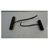 Two vintage Hay Hooks, hand tools used for