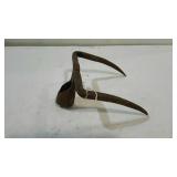 Vintage 2 prong garden scratch rake tool head