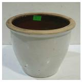 Crockery Planter, white pottery flower planter