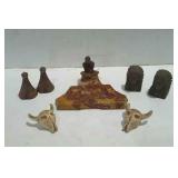 Indian figure decor, set of metal Indian Chef