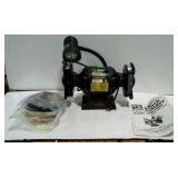 6" Bench Grinder, by Ohio Forge with grinding
