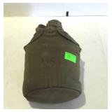 Military canteen with cover, marked US