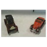Two die cast truck banks with keys - one Ertl 1918