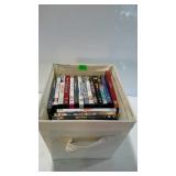 Canvas tote of DVD movies